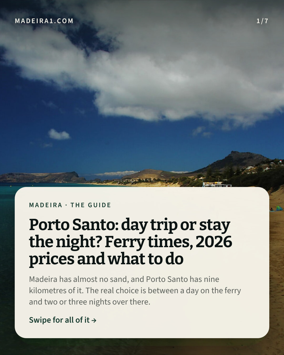 🌊 Discover Porto Santo's Sandy Shores!