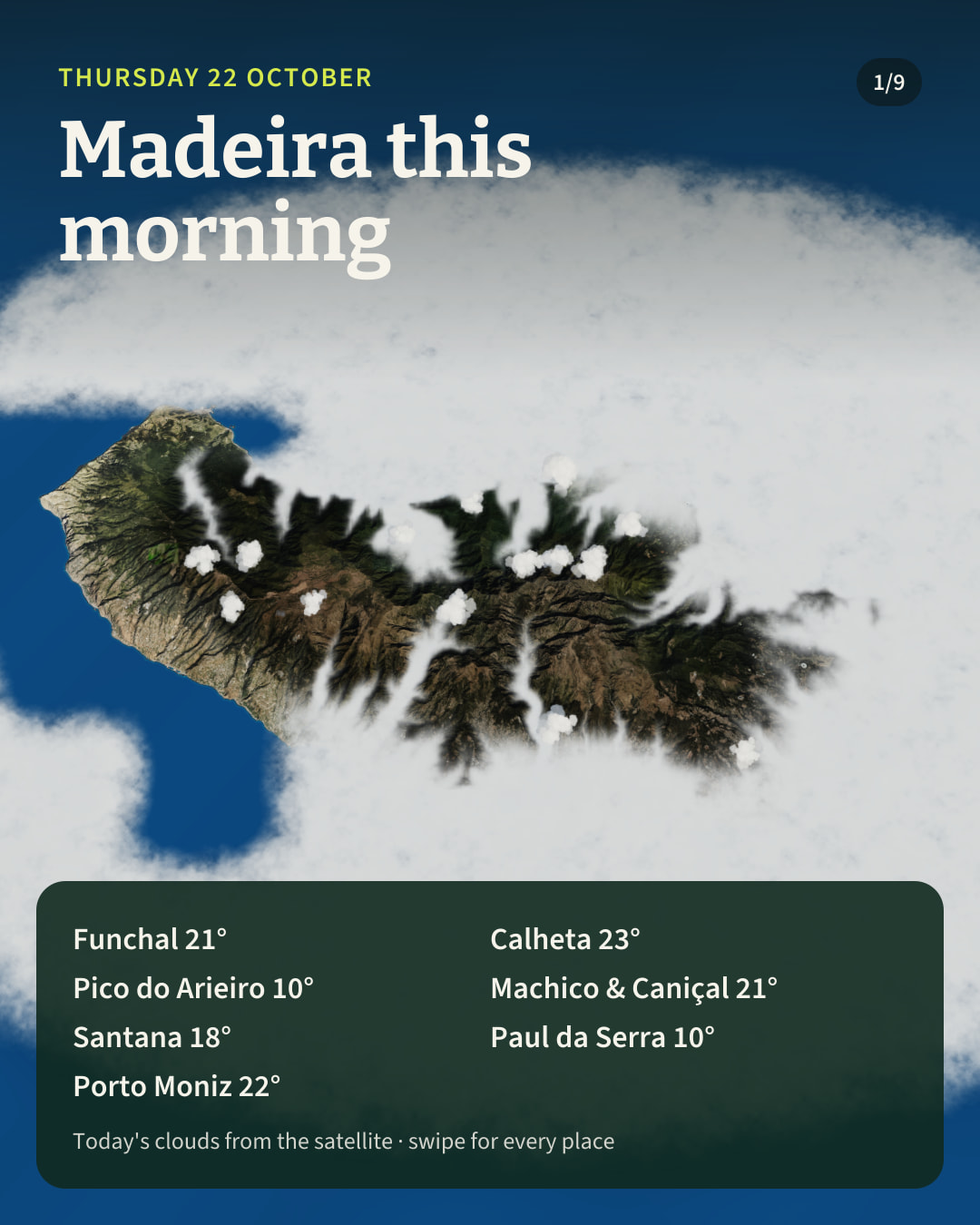 Madeira this morning · Thursday 22 October